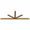 Ekena Millwork Saratoga Smooth Timber Gable Bracket, Western Red Cedar, 84"W x 31"H x 1 1/2"D x 3 1/2"F, 9/12 Pitch GBW084X31X0204SAR00SWR - alternate 3